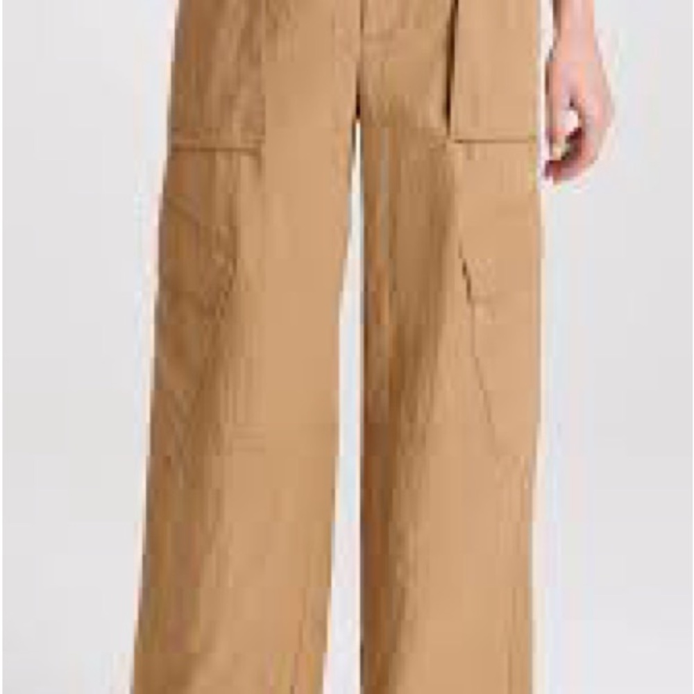 Vince Women's Mid Rise Fluid Cargo Trousers Size 16